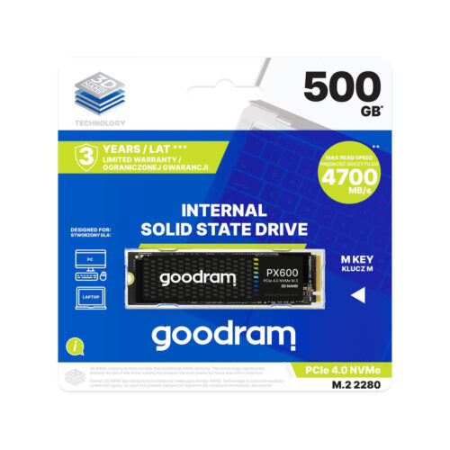 GOODRAM Dysk SSD PX600 500GB M.2 PCIe 4x4 NVMe 2280