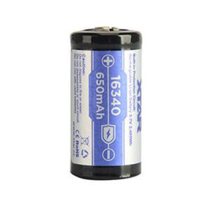 Akumulatorek 16340 / R-CR123 3,7V Xtar 650mAh (1 szt.) z zabezpieczeniem