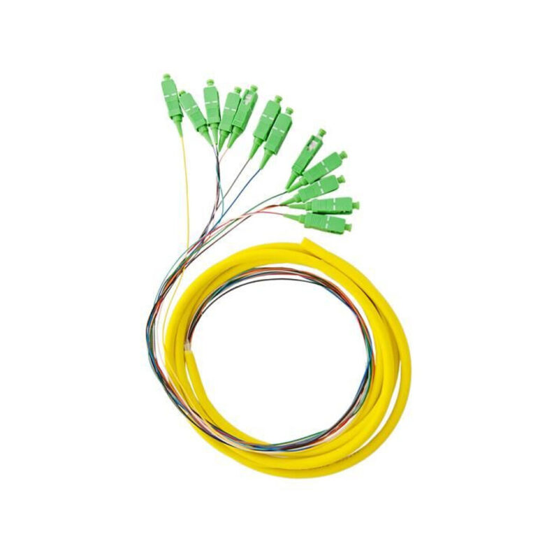 12X PIGTAIL SC/APC SM G657A2 GOLD zestaw 12x 2m