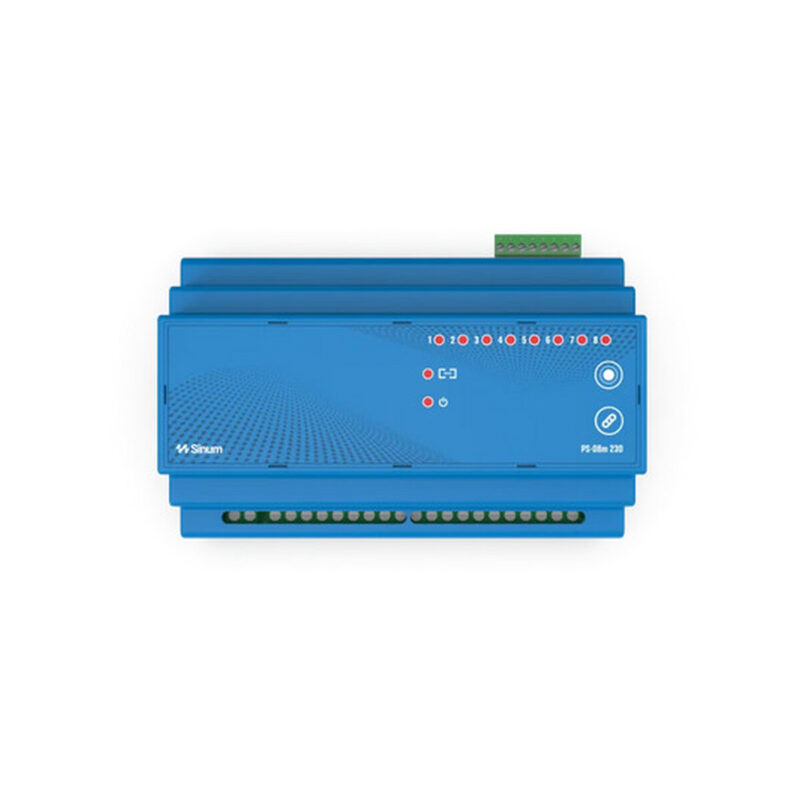 Bezprzewodowy przekaźnik na szynę din niebieski PS-08 230 Tech Sterowniki