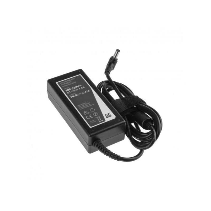 ZASILACZ ŁADOWARKA DO LAPTOPA ASUS TOSHIBA Green Cell PRO AD25P 19V 3,42A 65W 5,5mm/2,5mm