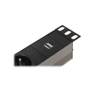 Listwa zasilająca 6 gniazd Schuko PD-6/R-USB