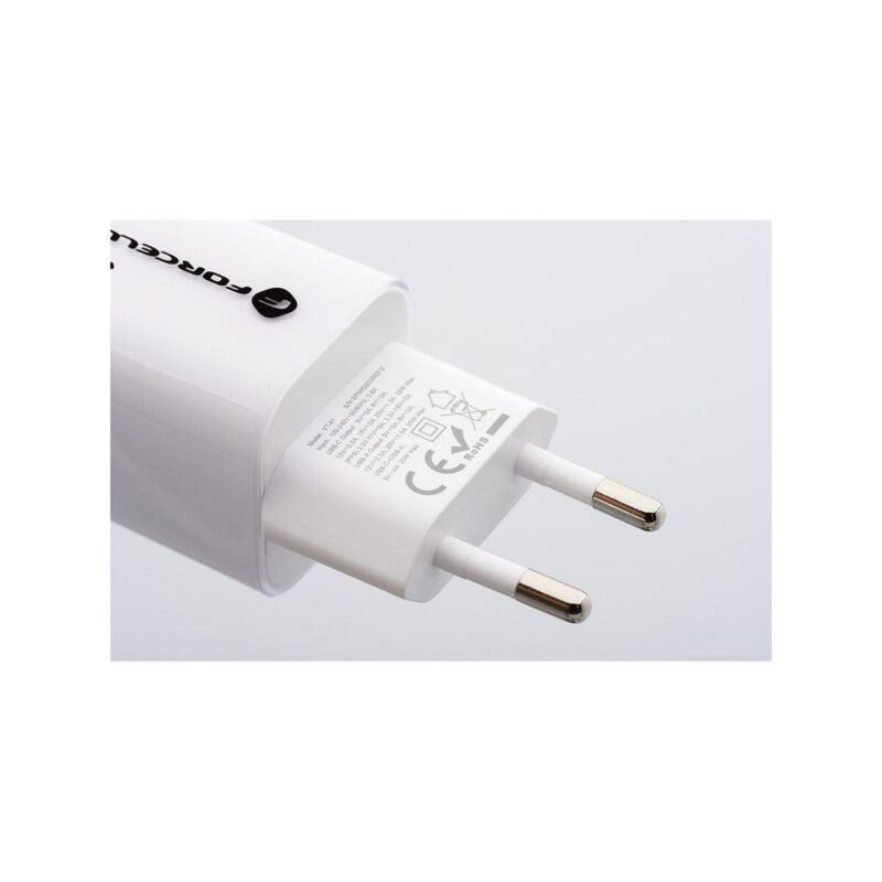 d6e2fbece32aba86bb8c5a0a76554894_original ŁADOWARKA SIECIOWA Forcell F-Energy GaN III VT-41 33 W 1x USB-C 1x USB-A PD 3.0 QC 4.0 BIAŁA