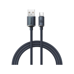 KABEL USB-A / USB-C Baseus Crystal CAJY000401 120cm 100W 6A QC 3.0 W OPLOCIE PREMIUM