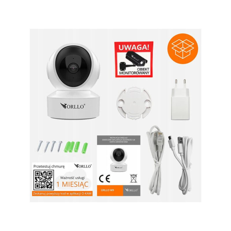 Kamera IP Orllo W10 SIM 4K wewnętrzna obrotowa