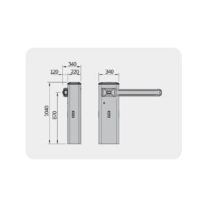 Szlaban BFT GIOTTO BT B ULTRA36 z ramieniem 6m
