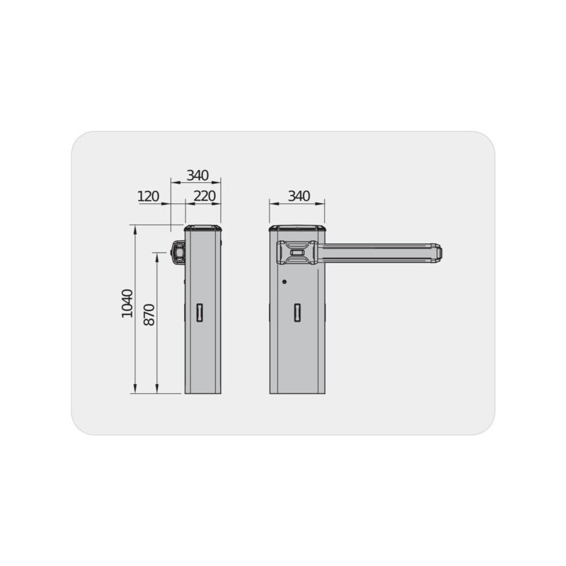 Szlaban BFT GIOTTO BT B ULTRA36 z ramieniem 6m