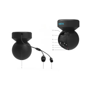 Kamera IP Reolink E Series E540 PTZ 5MP Wi-Fi LED czarna