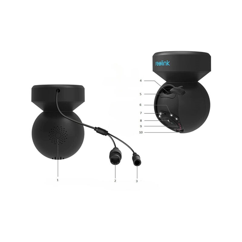 Kamera IP Reolink E Series E540 PTZ 5MP Wi-Fi LED czarna