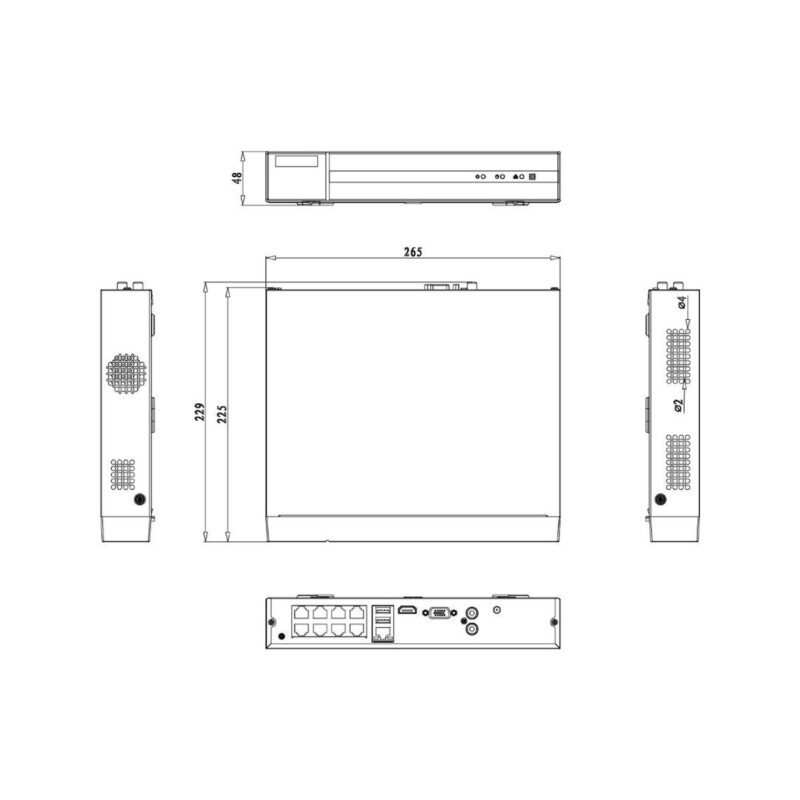 d7e9731fbc64e3341c0182c6b32870f7_original Rejestrator IP Hilook NVR-108MH-D/8P(D) 8-kanałowy 5MP PoE