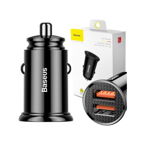 ŁADOWARKA SAMOCHODOWA Baseus Circular CCALL-YD01 30W 5A 2x USB-A QC 3.0