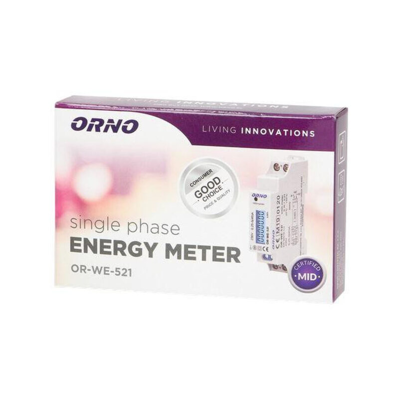Licznik energii elektrycznej 1-fazowy ORNO OR-WE-521