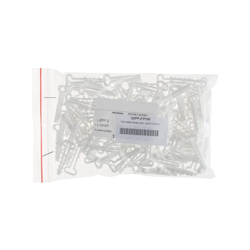 MUROWY TRZYMAK KABLA PŁASKIEGO 4,5 x 11mm 100szt.
