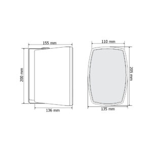 GŁOŚNIK NAŚCIENNY HQM-N2024W 20W BIAŁY
