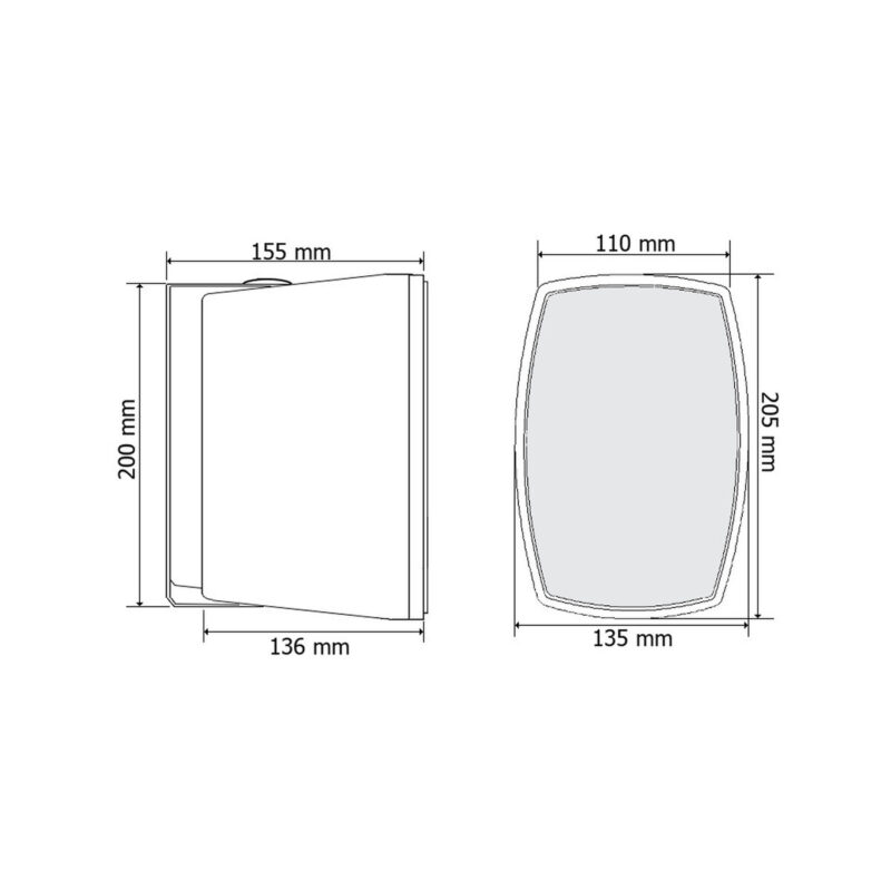 GŁOŚNIK NAŚCIENNY HQM-N2024W 20W BIAŁY