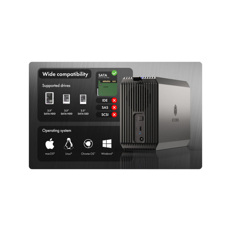 d994ea278e25d3ee54b9f42c555b1974_original Obudowa dysku IcyBox IB-RD3720-CU3 RAID 2x2,5/3,5 SATA HDD