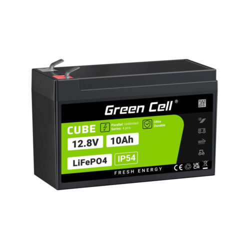 AKUMULATOR LITOWO-ŻELAZOWO-FOSFORANOWY LiFePO4 Green Cell Cube 12.8V 10Ah LFPGC12V10AH