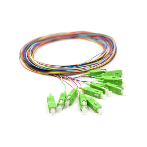 12X PIGTAIL SC/APC SM G657A2 GOLD zestaw 12x 2m