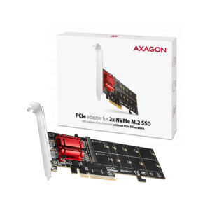 Adapter Axagon PCEM2-ND PCIe 2x NVME M.2