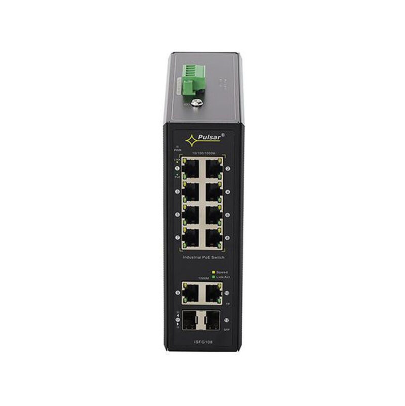 da3d197d4dd3e204663ff363fa6a6103_original Switch przemysłowy PoE PULSAR ISFG108 (8xPoE, 2xSFP, 2xRJ45)