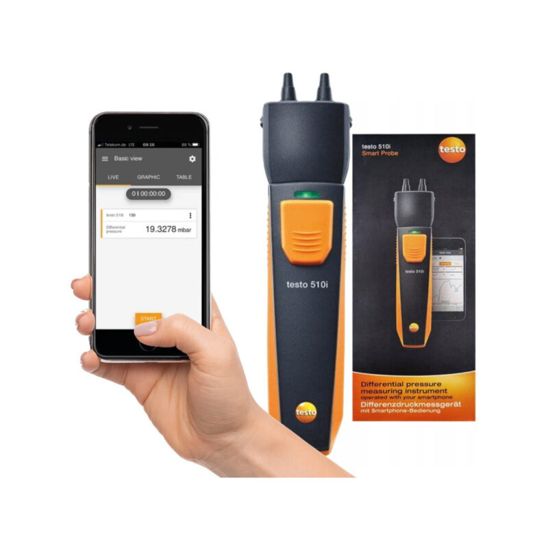 Manometr różnicowy Testo 510i SmartSonda