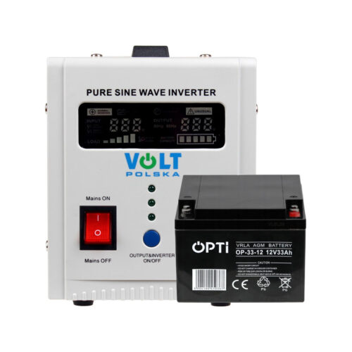 Zestaw do awaryjnego zasilania 33Ah 800W