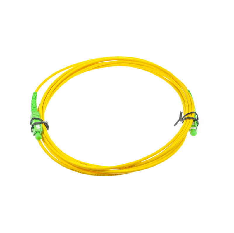 PATCHCORD ŚWIATŁOWODOWY SM 3M SIMPLEX 9/125, SC/APC-SC/APC 3MM