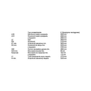 Brama garażowa segmentowa Renomatic/Hormann z napędem ProLift500-2 i szyną FS30 - przetłoczenia M Planar. Wymiar 2500x2125mm.