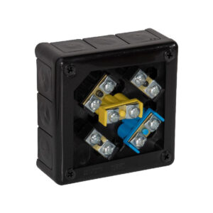 Puszka natynkowa z zaciskami 12 wlotów VIPLAST VP-51 CZARNA IP55 118x118x46mm 051-55