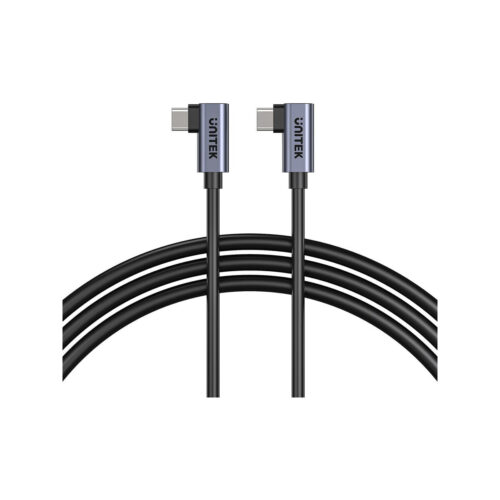 Unitek kabel USB-C do USB-C PD 100W podwójny 90 stopni, 1m