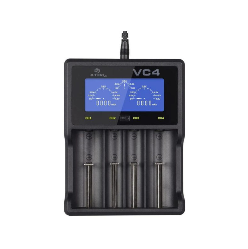 Ładowarka do akumulatorów cylindrycznych Li-ion / Ni-MH AA / AAA / 18650 Xtar VC4