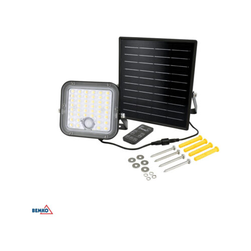 db5b207fe5bbcc63314bd4327c09f172_original NAŚWIETLACZ SOLARNY LED BEMKO SOLPAR 10W 1500LM 3000/4000K IP65 CZARNY CZ. PIR