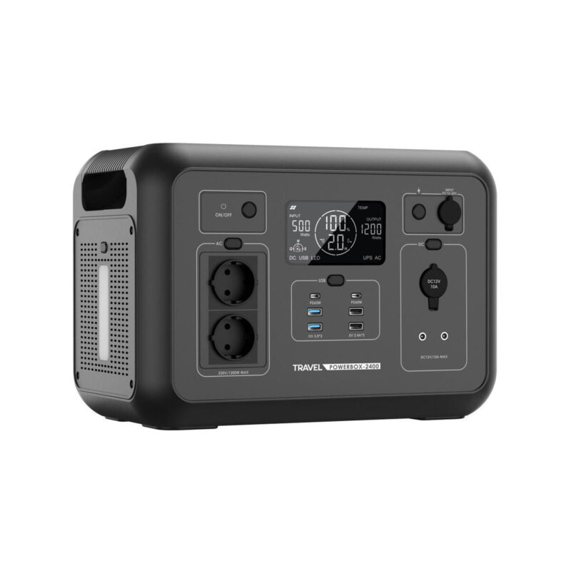 Przenośna stacja zasilania Volt Polska TRAVEL POWERBOX 2400 (1200W) 1008Wh