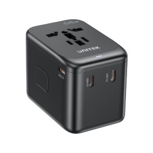 Unitek P1122ABK01 Ładowarka podróżna EU/US/UK/AUS PD 65 W