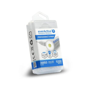 Akumulator 26650 Li-Ion 3,7V everActive 5200mAh micro USB (1 szt.) z zabezpieczeniem