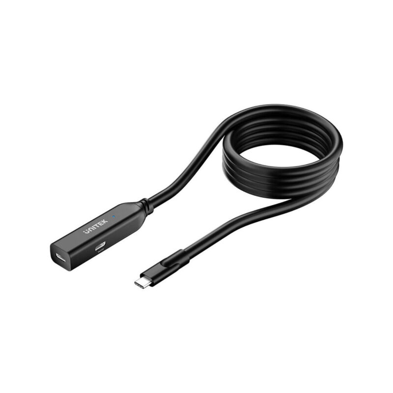 Unitek Kabel przedłużający USB-C 10 Gbps 5m, czarny