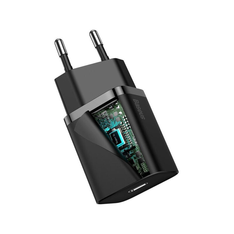ŁADOWARKA SIECIOWA Baseus Super Si Quick Charger 1C TZCCSUP-L01 25W 1x USB-C PD 3.0 QC 3.0 + KABEL