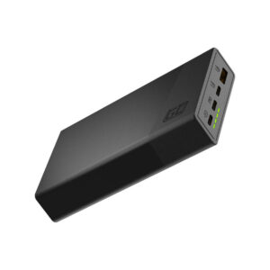 POWERBANK Green Cell PowerPlay20S 20000mAh PD 22,5W QC 3.0 3x USB-C CZARNY