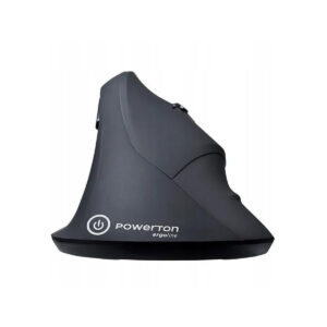 Mysz bezprzewodowa Powerton ERGO SHARK czarna, 1600DPI