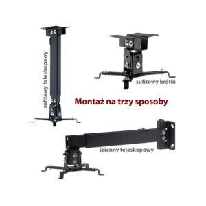 Uchwyt do montażu projektora 2w1 sufitowy/ścienny P-108
