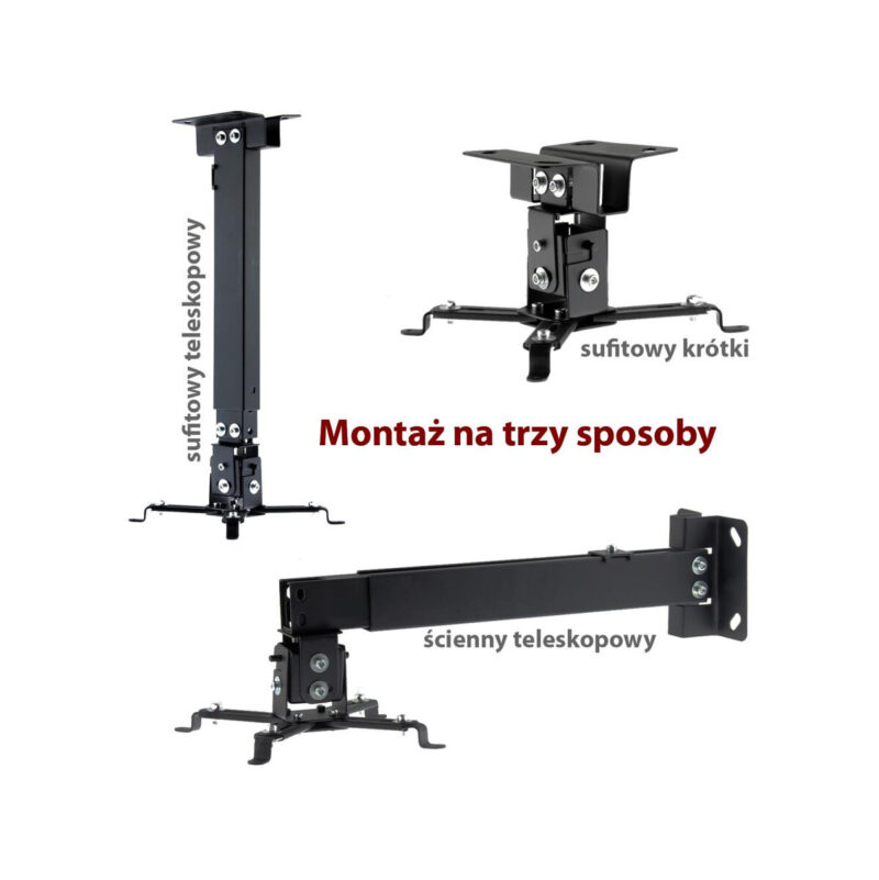 Uchwyt do montażu projektora 2w1 sufitowy/ścienny P-108