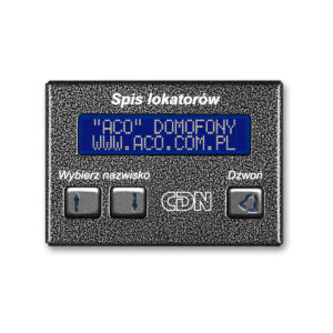 ACO CDN-230E GR Elektroniczny spis lokatorów grafit