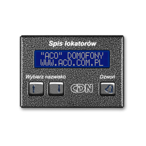 ACO CDN-230E GR Elektroniczny spis lokatorów grafit