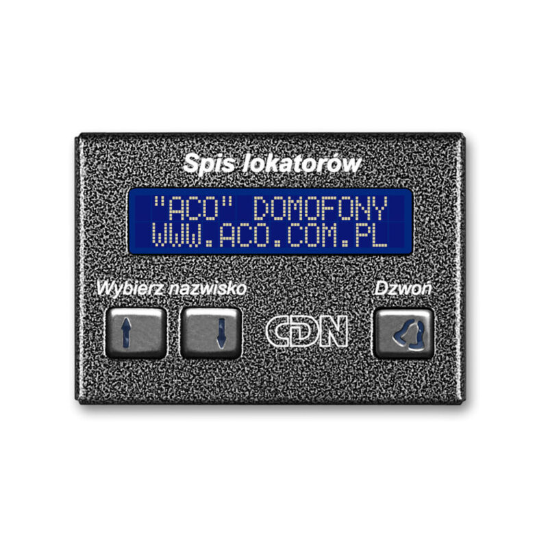 ACO CDN-230E GR Elektroniczny spis lokatorów grafit