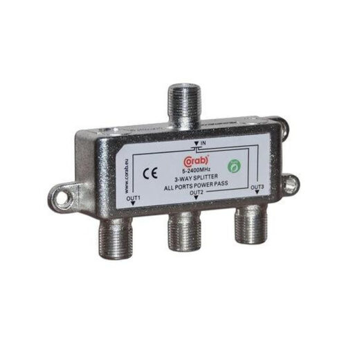 ROZGAŁĘŹNIK-SPLITER 5-2400 Mhz CORAB 3 DROŻNY Z PRZEJŚCIEM NAPIĘCIA