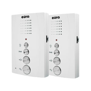DOMOFON ''EURA'' ADP-51A3 ''DIFESA'' - 1-rodzinny, 2 unifony, interkom, biały