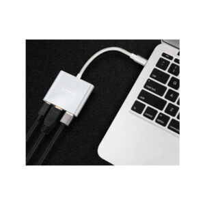 Adapter Przejściówka ZENWIRE 3w1 MHL HUB USB C HDMI 4K BYL-2008N