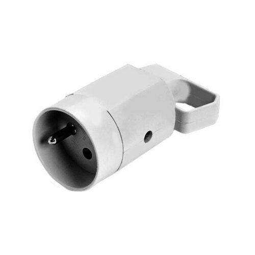 Gniazdo 315-01 z uchem z uziemieniem 2P+Z 16A  250V IP20 BIAŁA VIPLAST 315-01