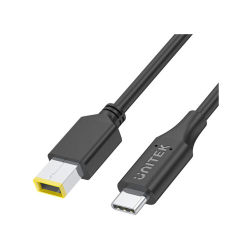 Kabel zasilający Unitek do Lenovo  65W USB-C - DC11*4,5mm
