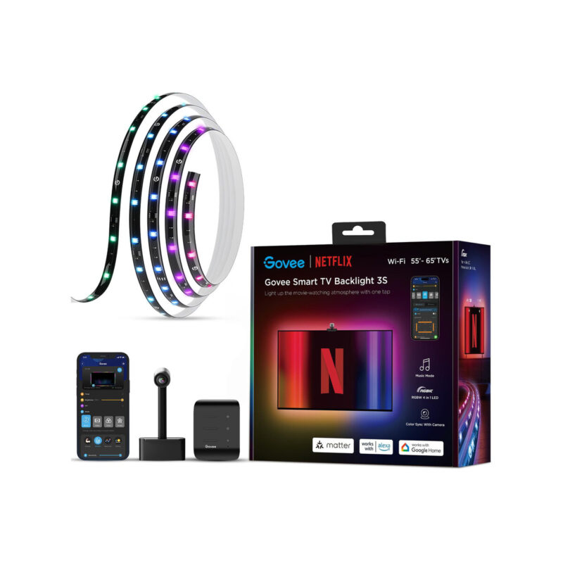 df8db05d5da32f2b266008a6a463d5df_original Govee H6098 Envisual TV Backlight Netflix Co-branding Version Taśma LED podświetlenie dla TV 55-65 c